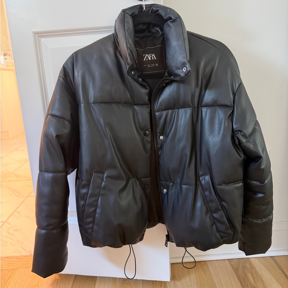 Zara Sleek Black Coat
